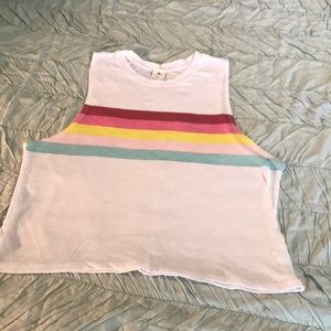 Rainbow design Spiritual Gangster Tank